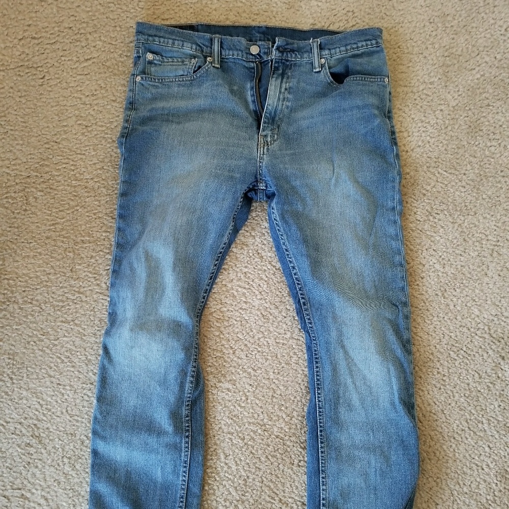 Levi's 513 34x30 Slim Straight Light Wash Jeans